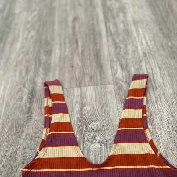 Free people striped womens Bodysuit size XS - Picture 3 of 6